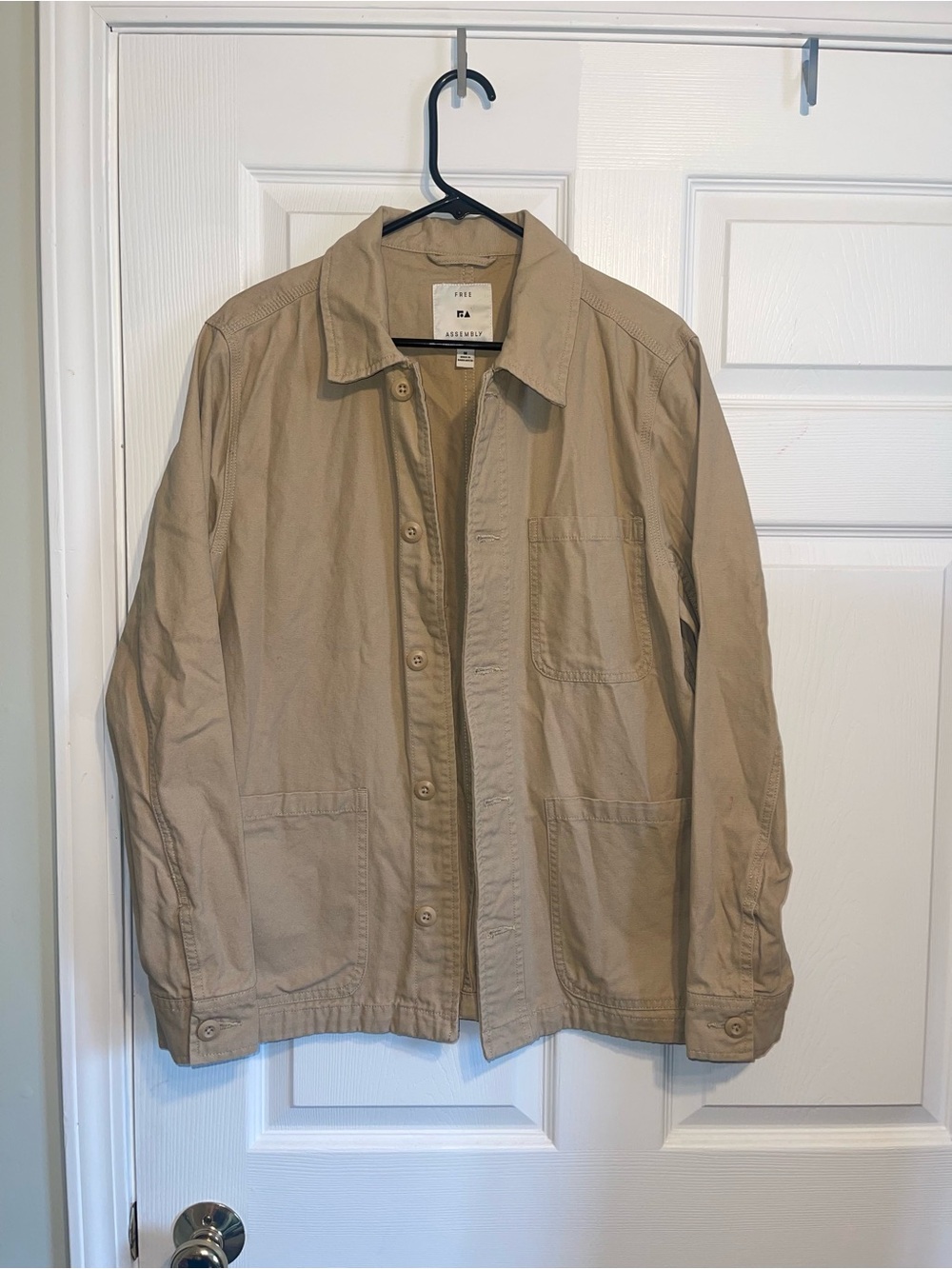 Men's Tan Lightweight Utility Shirt Jacket by Assembly